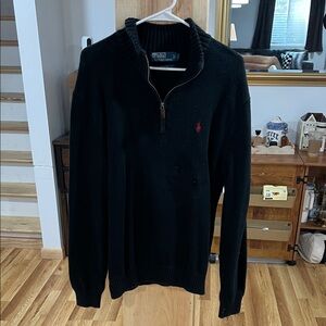 Polo by Ralph Lauren Black Zip-Up Sweater